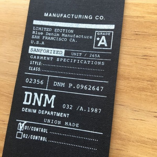 画像2: Bigプリントタグ　下げ札風　黒ベース (2)