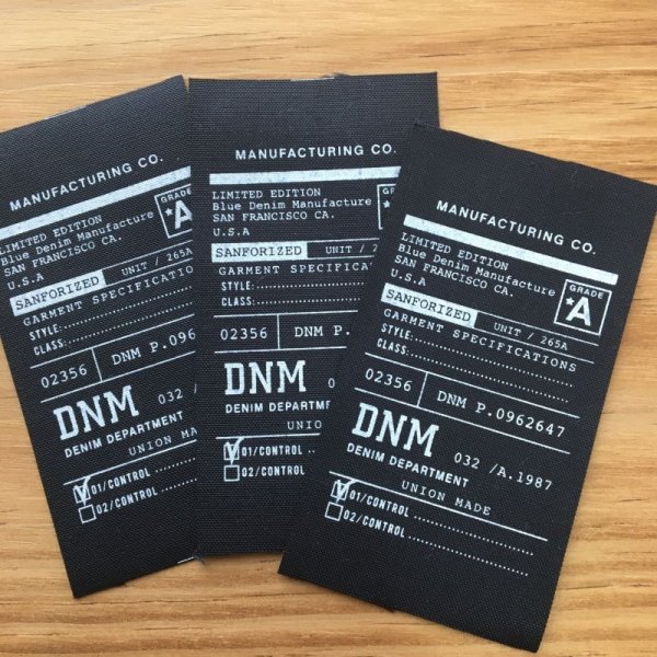 画像3: Bigプリントタグ　下げ札風　黒ベース (3)