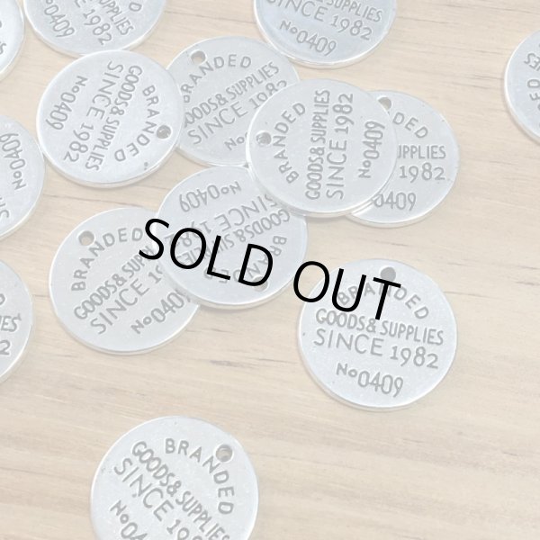 画像2: ラウンドチャーム　シルバー　5個セット (2)