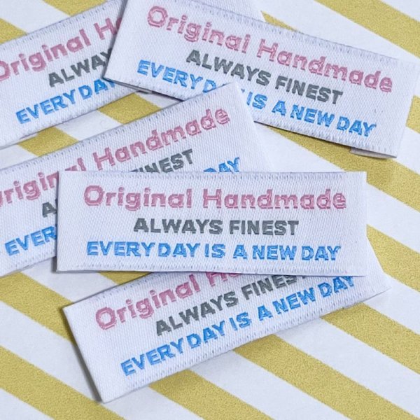 画像2: キャンディーカラータグ　横長（ピーチ） (2)