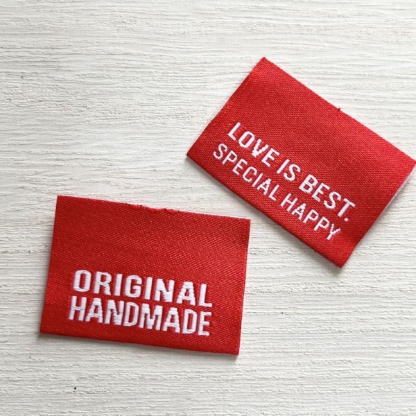 画像1: ORIGINAL HANDMADE　ピスネーム　赤 (1)