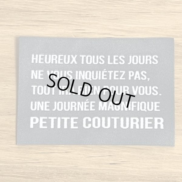 画像2: Bigシンプル刺繍タグ　グレー (2)