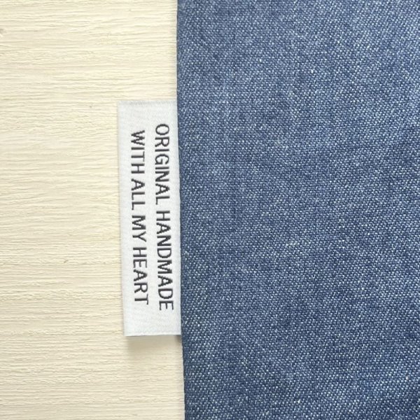 画像2: 幅広ピスネームタグ ORIGINAL HANDMADE 白 (2)