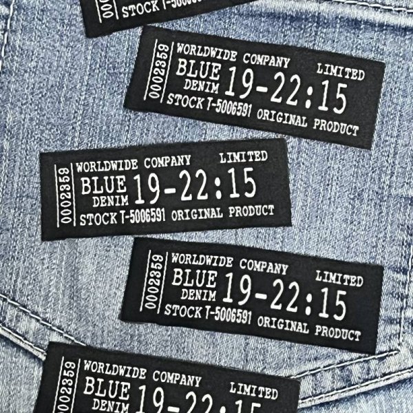 画像2: 海外ラベル風タグ  　ナンバー　黒ベース (2)