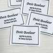 画像2: Petit Bonheur フレームタグ　白ベース（黒）　ばら売り (2)