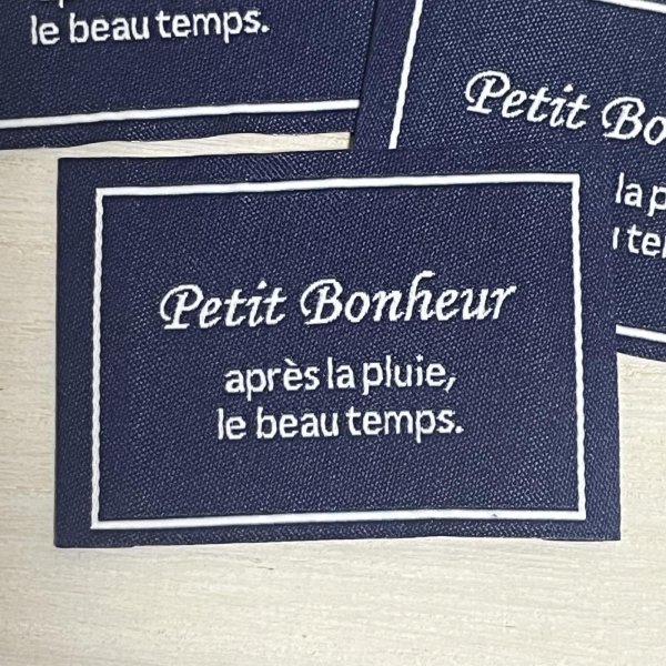 画像1: Petit Bonheur フレームタグ　紺　ばら売り (1)