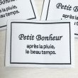 画像1: Petit Bonheur フレームタグ　白ベース（黒）　ばら売り (1)