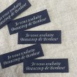 画像2: シンプルタグ　je vous souhaite　紺 (2)