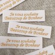 画像1: シンプルタグ　je vous souhaite　白ベース（ゴールド） (1)