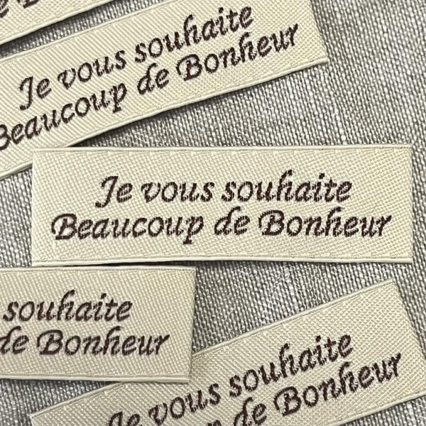 画像1: シンプルタグ　je vous souhaite　クリーム (1)