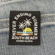 画像2: ヤシの木タグ　SOUTH BEACH  黒ベース (2)