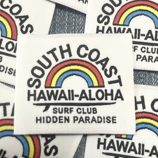 画像1: レインボータグ　ALOHA 　白ベース (1)