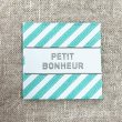 画像2: PETIT BONHEUR ストライプ柄タグ　ミント (2)