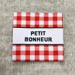 画像2: PETIT BONHEUR チェック柄タグ　赤 (2)