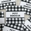 画像3: PETIT BONHEUR チェック柄タグ　黒 (3)