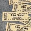 画像1: 海外ラベル風タグ  RAW DENIM 　ベージュ (1)