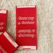 画像3: ピスネームタグ　beaucoup de bonheur　赤 (3)