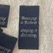 画像3: ピスネームタグ　beaucoup de bonheur　紺 (3)