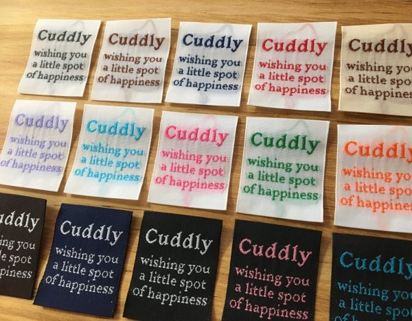 画像1: カラバリ縦・刺繍タグ　5枚セット (1)