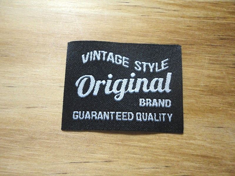 刺繍タグ Original brand 黒 5枚セット - haskypower